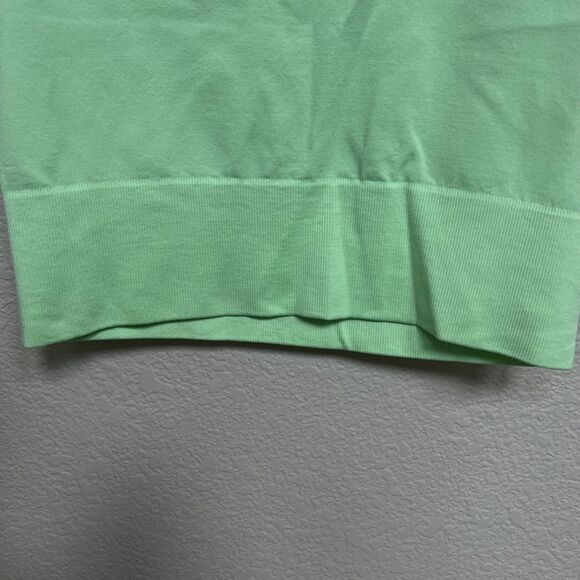 OFFLINE By Aerie Sidewalk Seamless Cropped T-Shirt Size Medium Neon Lime Green - Picture 5 of 9